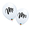 11" Mr. & Mrs. Latex Balloons (10 Pack)