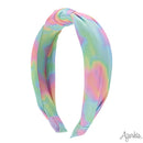 Top Knot Headband in Neon Wave