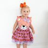 Orange & Purple Tiger Dress