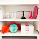 Black Melamine Pedestal Cake Stand