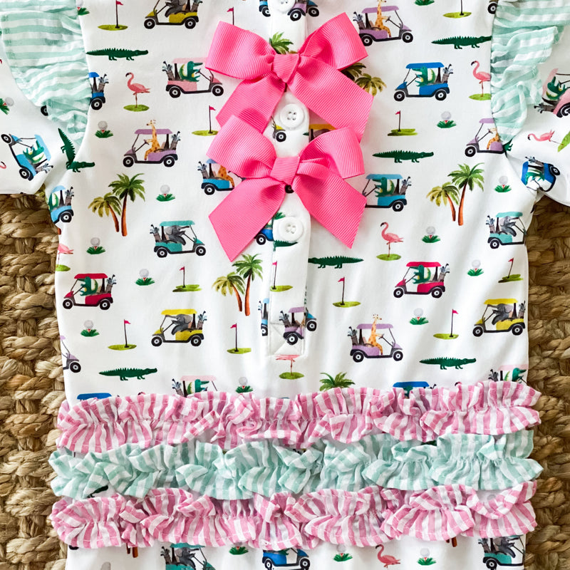 The Palms Girls Golf Romper