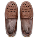 Kids Prodigy Driftwood Brown Gum Loafers