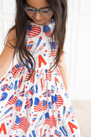 SALE Party in the USA Tank Twirl Dress