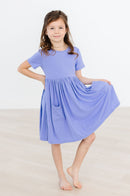 Periwinkle S/S Pocket Twirl Dress