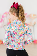SALE Petal Power Full-Zip Ruffle Active Jacket