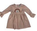 Neutral Rainbow Girls Dress