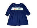 Nativity Smocked Long Sleeve Dress