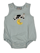 Cow Over the Moon Applique Bubble
