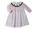 Baby Girls Smocked Santa Bishop Dress | Christmas Boutique Holiday Dress