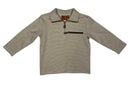 Kingston 1/4 Zip Pullover – Brown Stripe Boys Top