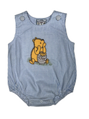 Boy Hunny Bear Applique Bubble