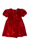 Red Velvet Bow Dress