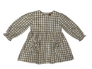 Jordyn Dress – Khaki Gingham Girls Outfit