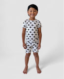 Bamboo Shorts Set | Palm Style White