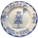 Celebrating You Plate - girl