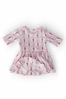 Pink Nutcracker 3/4 Sleeve Twirl Bodysuit