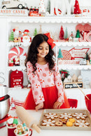 Pink Peppermint L/S Tutu Dress