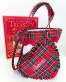 Heart Purse, Red Plaid
