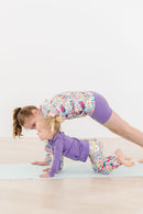 SALE Playful Purple Full-Zip Ruffle Active Jacket