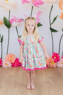 Preppy Petals Pom Pom Dress