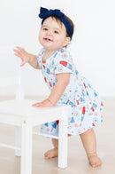 SALE Proudly Patriotic S/S Twirl Bodysuit