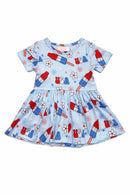 SALE Proudly Patriotic S/S Twirl Bodysuit