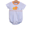 Pumpkin Patch Appliqué Bubble – Classic Baby Boy Outfit for Fall & Halloween
