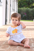 Pumpkin Patch Appliqué Bubble – Classic Baby Boy Outfit for Fall & Halloween