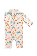 Pumpkin Spice Pups L/S Polo One-Piece