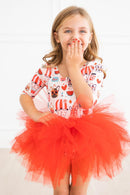 SALE Puppy Love 3/4 Sleeve Tutu Leotard