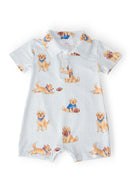 Quarter-Bark Polo Shorty One-Piece