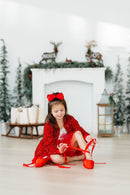 Red Velvet Sequin Jacket