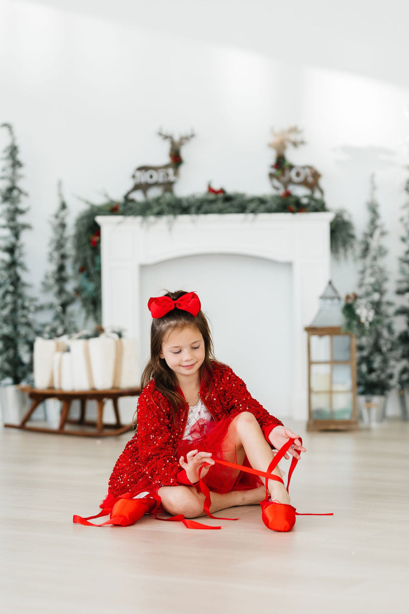 Red Velvet Sequin Jacket