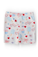 Red, White & Sweet Twirl Shorts