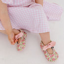 Spring Bouquet Knotted Bow Baby Shoe