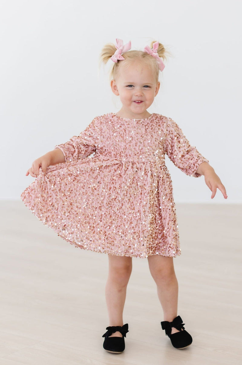 Rose Gold Velvet Sequin Dress Rose Gold Velvet Sequin Dress