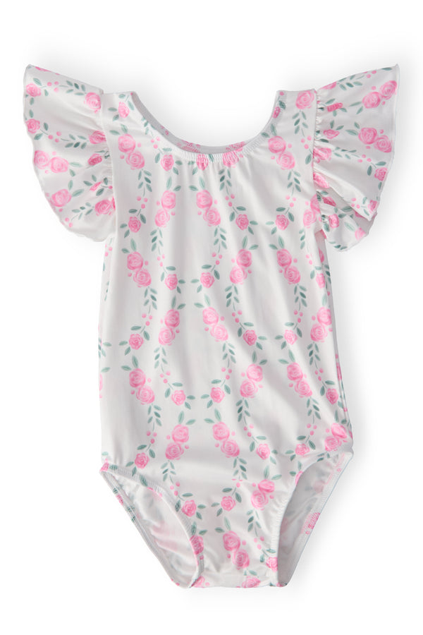 Rosie Posie S/S Flutter Sleeve Leotard