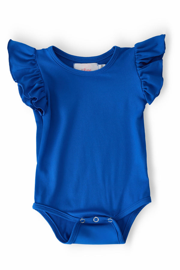 Royal Blue S/S Flutter Bodysuit