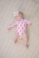 Long Sleeve Rash Guard Swimsuit | Pink Bolts
