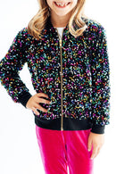 Confetti Velvet Sequin Jacket