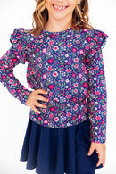 Flower Farm L/S Ruffle Tee