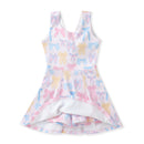 Girls Pastel Bow Athletic Twirl Dress | Built-In Shorts | Bossier City, LA