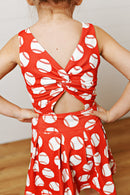 Girls Baseball Athletic Twirl Dress | Built-In Shorts | Bossier City, LA