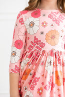 SALE Big Sis Floral Twirl Dress