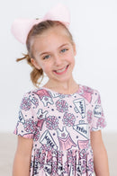 SALE Cheer S/S Pocket Twirl Dress