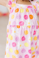 SALE Daisy Doodles Ruffle Cross Back Dress