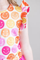 SALE Don't Worry, Be Hippy S/S Ruffle Tee