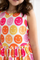 SALE Don't Worry, Be Hippy Tank Twirl Dress