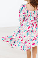 SALE Dots & Daisies Smocked Ruffle Dress