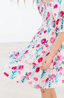 SALE Dots & Daisies Smocked Ruffle Dress
